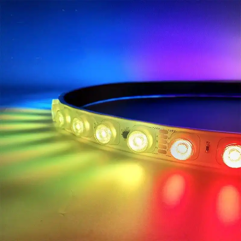 How do linear wall washing light strips enhance spaces?